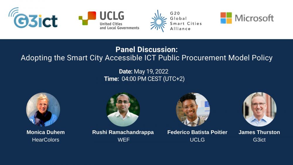 Panel discussion: Adopting the Smart City Accessible ICT Public Procurement Model Policy